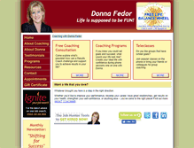 Tablet Screenshot of donnafedor.com